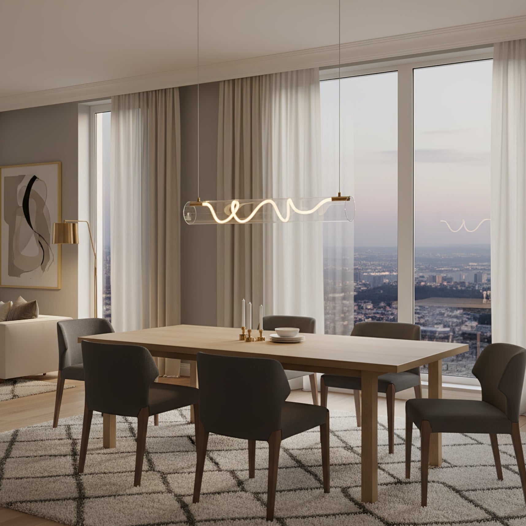 Ripple Linear Pendant Lamp