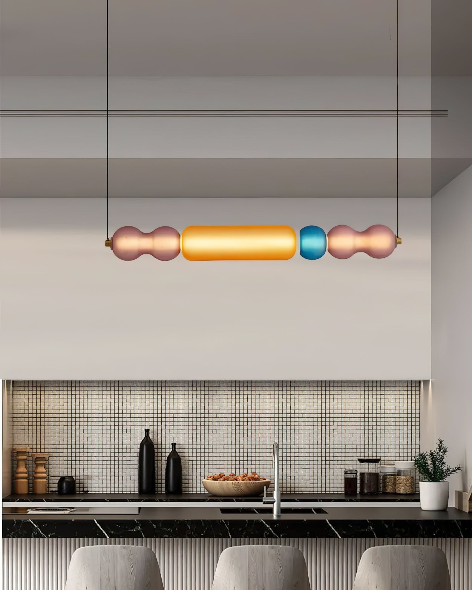 Lioririse Pendant Lamp Colored Glass Modern