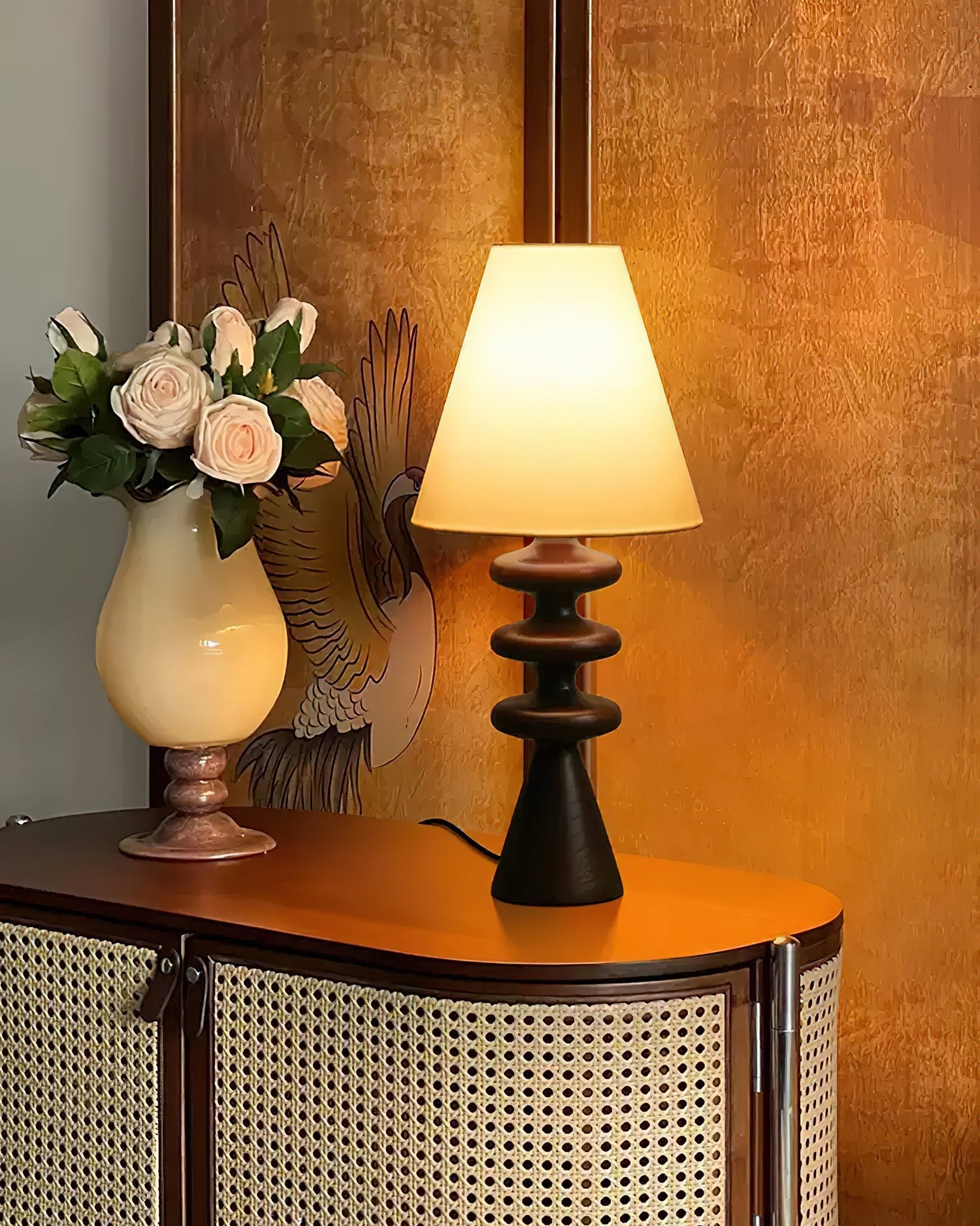 Zelms Modern Wood Table Lamp