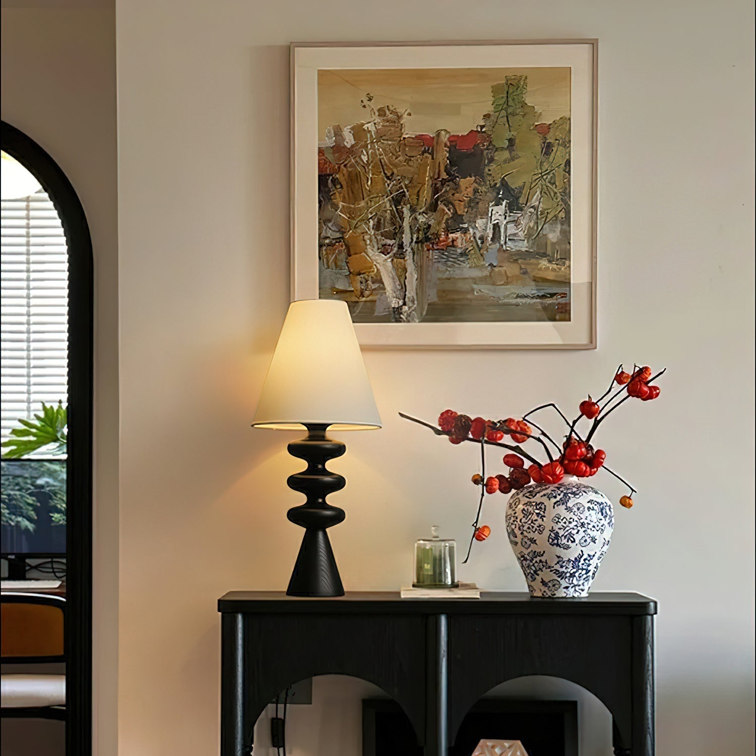 Zelms Modern Wood Table Lamp