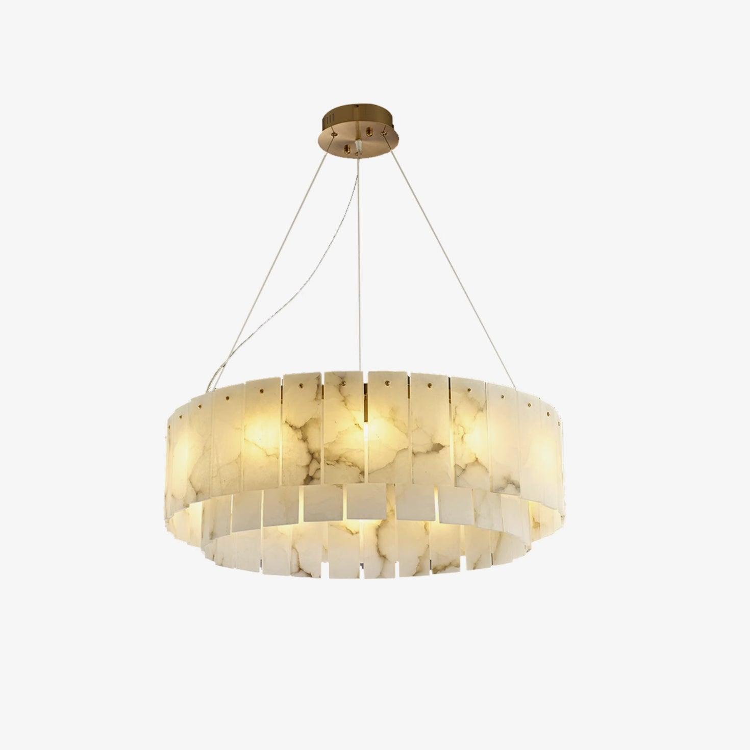 Dovin Alabaster Round Pendant Light