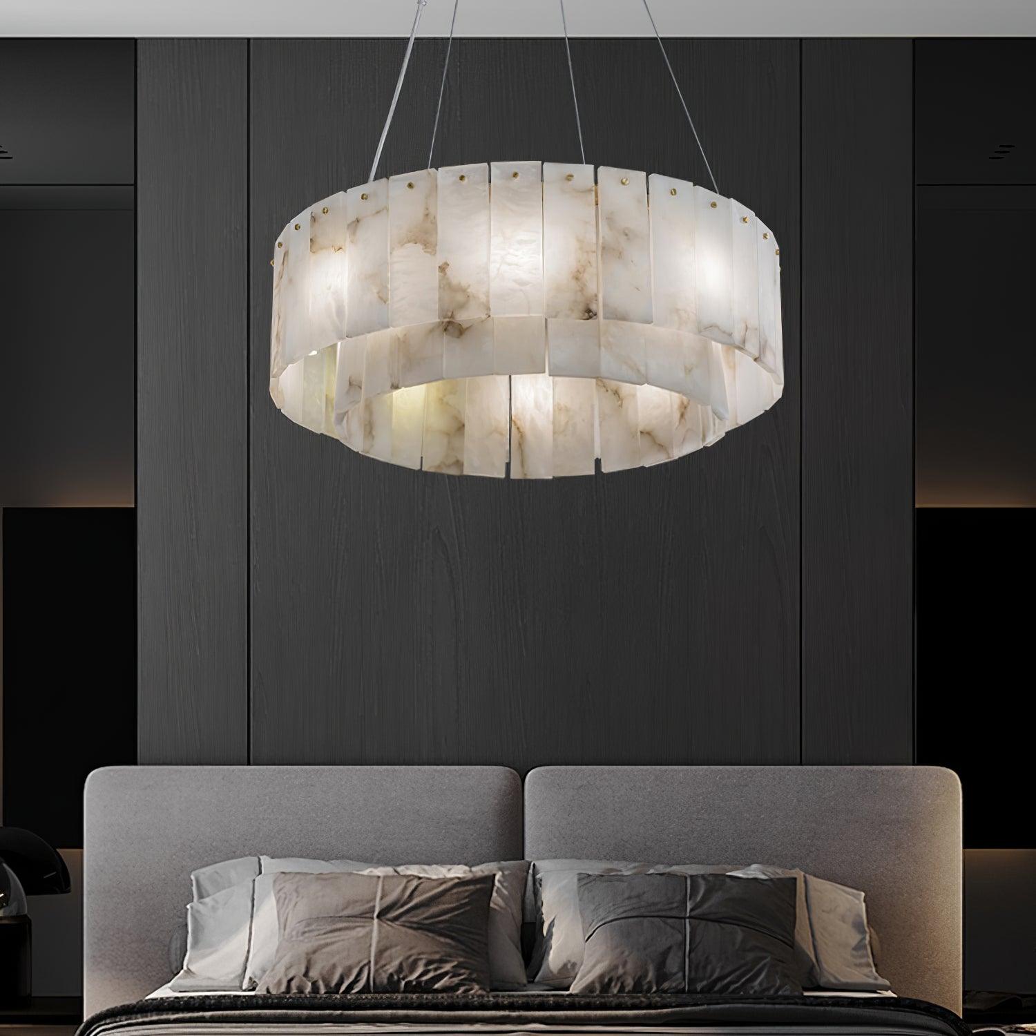 Dovin Alabaster Round Pendant Light