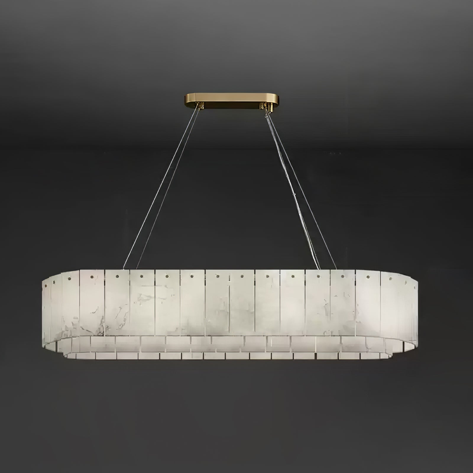 Dovin Alabaster Round Pendant Light