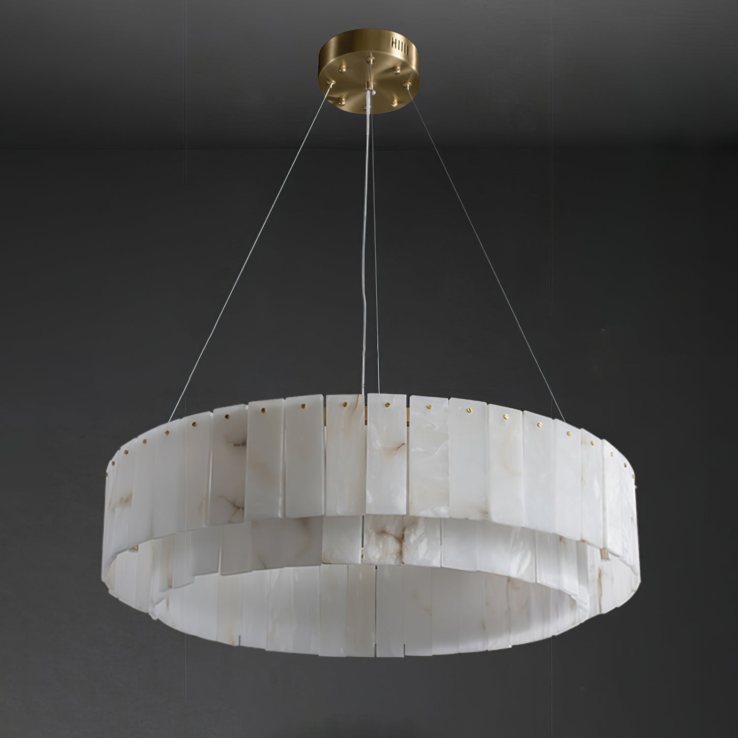 Dovin Alabaster Round Pendant Light