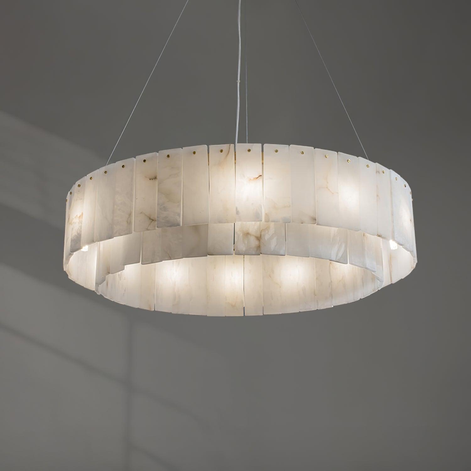 Dovin Alabaster Round Pendant Light