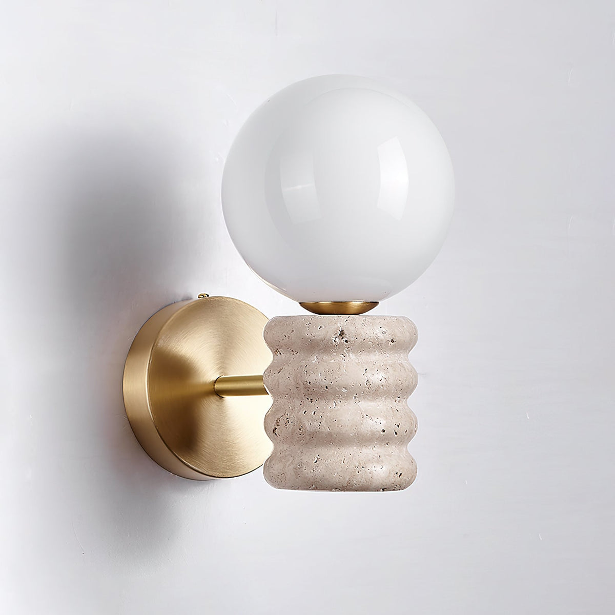 Zevelara Stacked Travertine Wall Light