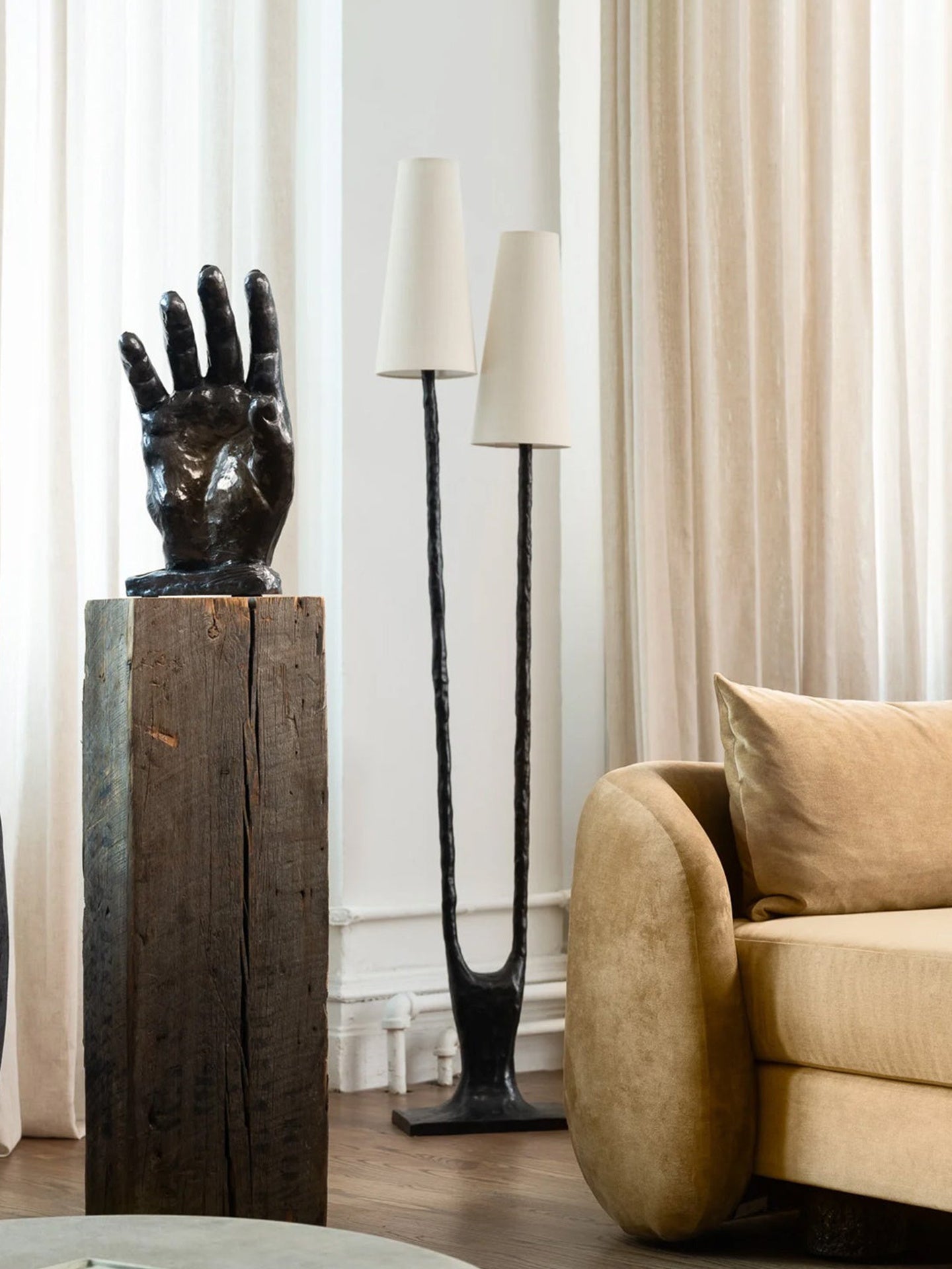 Bran Rooted Floor Light
