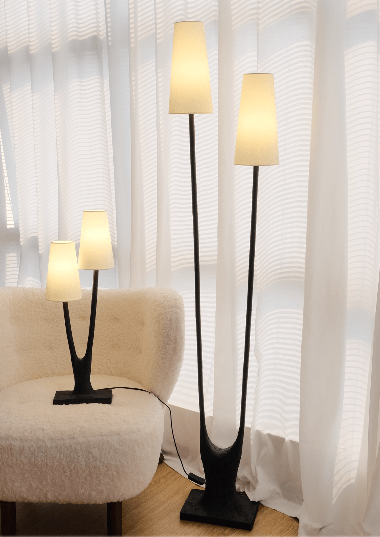 Bran Rooted Floor Light