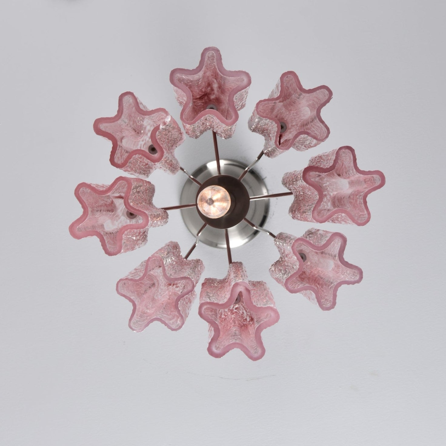 Lioroella Chandelier Pink Gradient Murano Glass