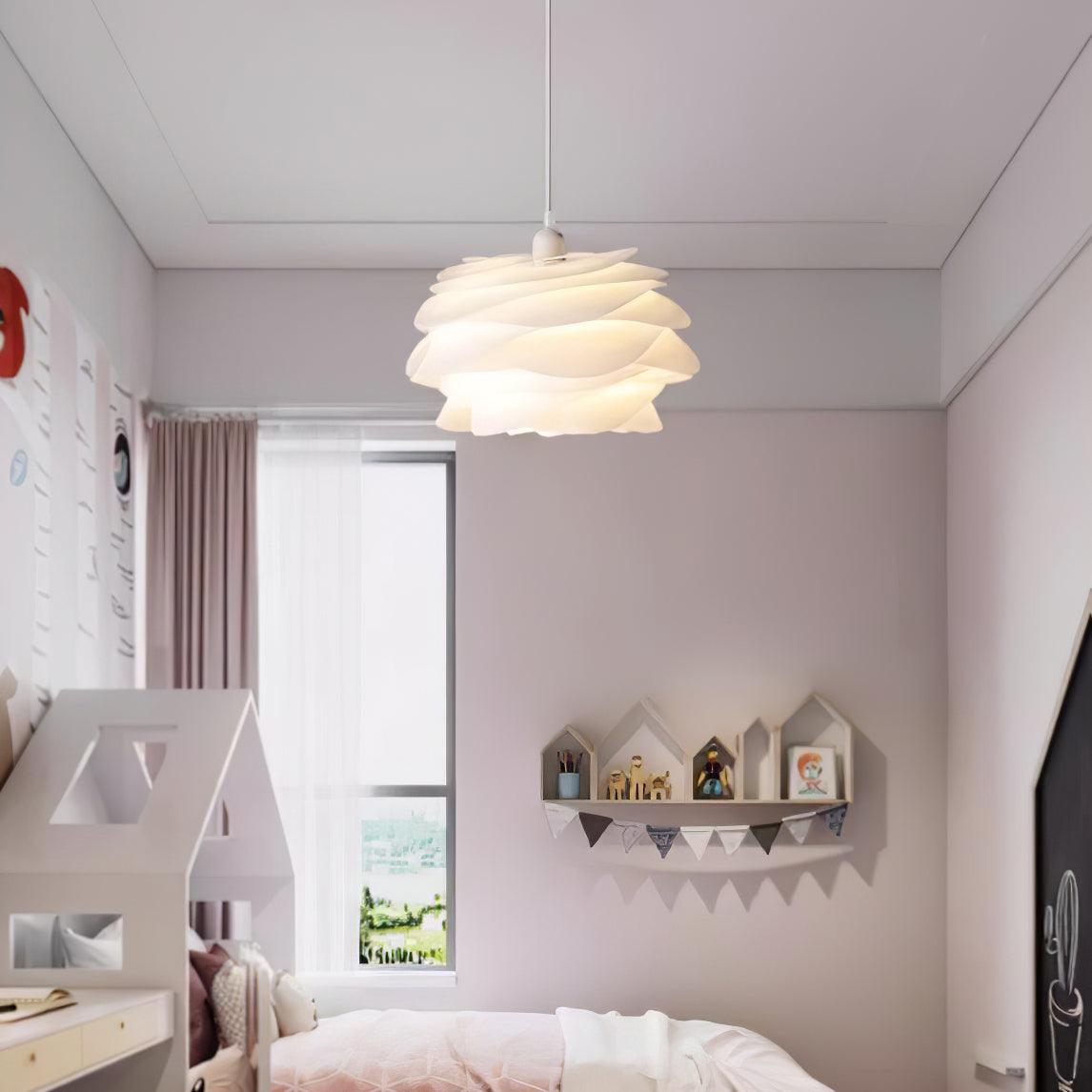 Kirove Pendant Lamp PVC Rose Floral Layered Romantic