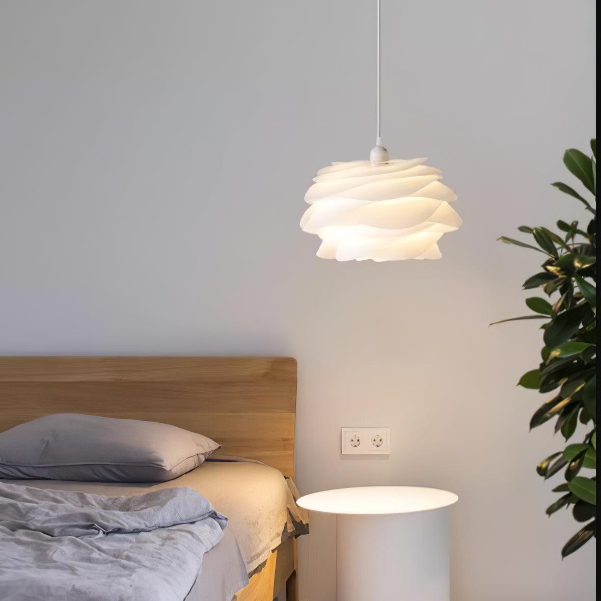 Kirove Pendant Lamp PVC Rose Floral Layered Romantic