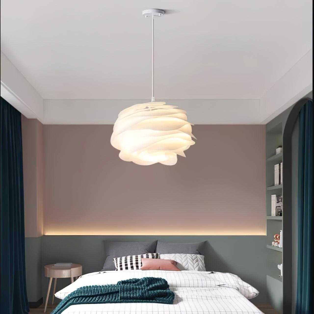 Kirove Pendant Lamp PVC Rose Floral Layered Romantic
