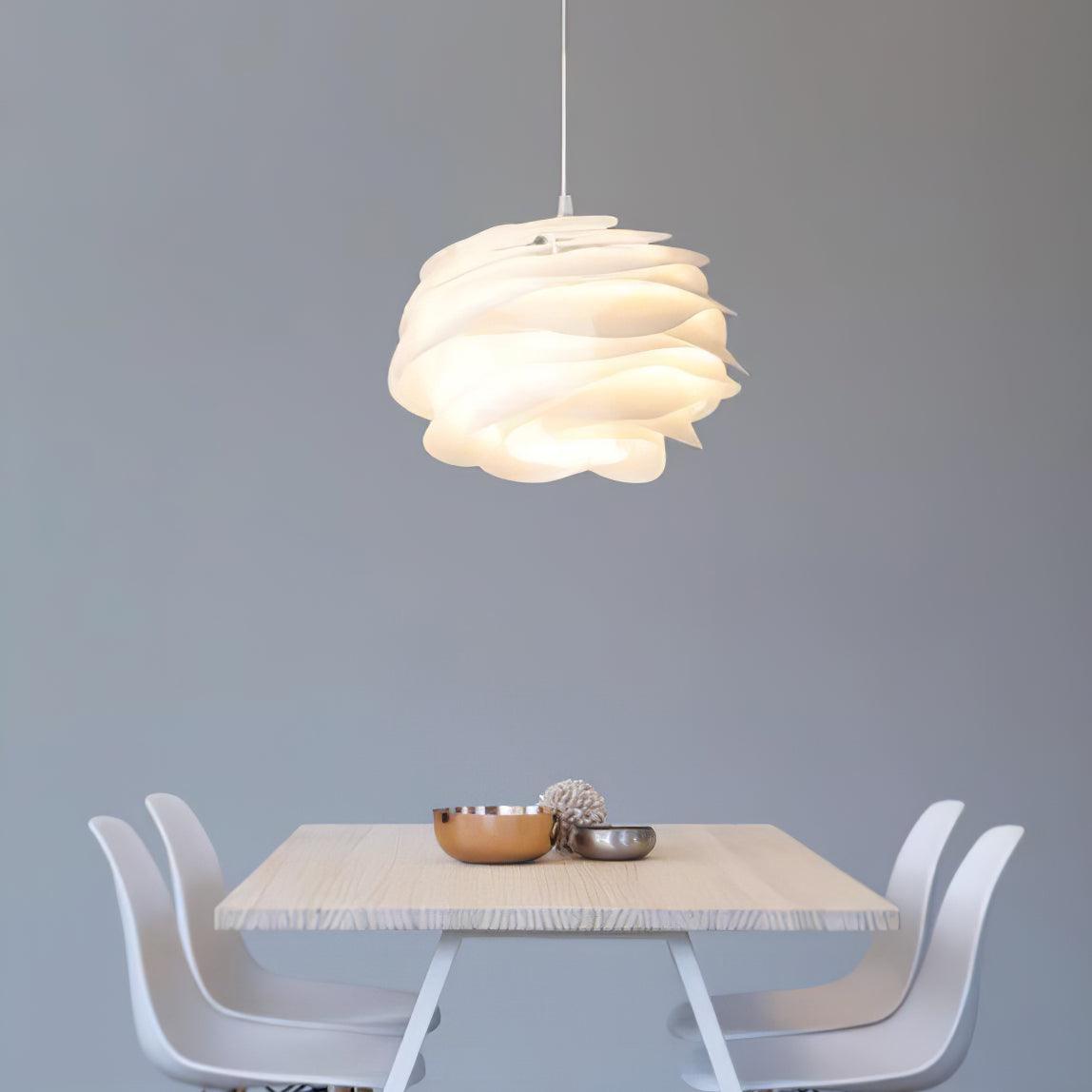 Kirove Pendant Lamp PVC Rose Floral Layered Romantic