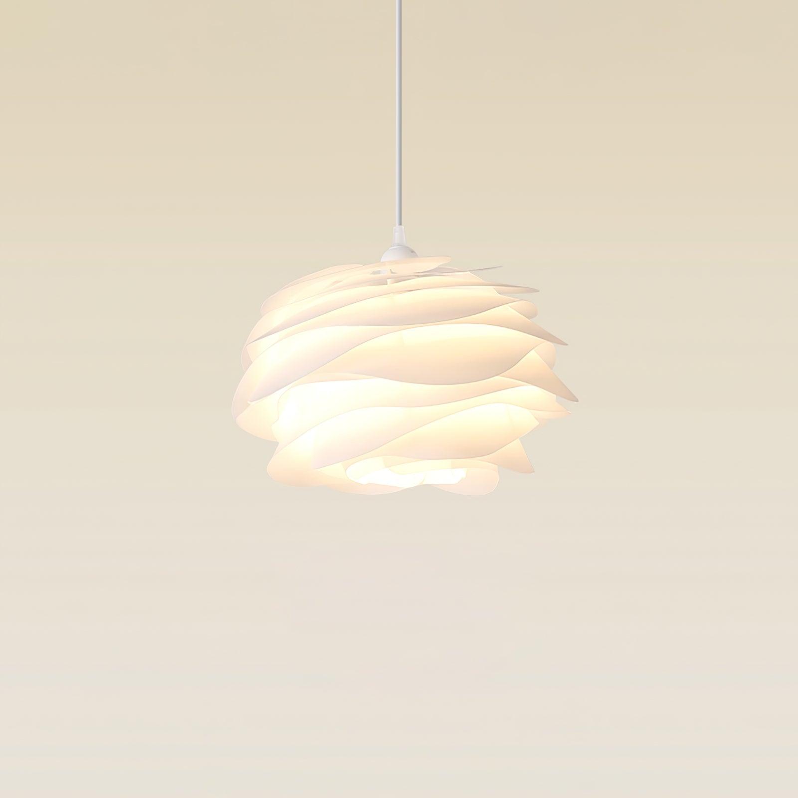 Kirove Pendant Lamp PVC Rose Floral Layered Romantic