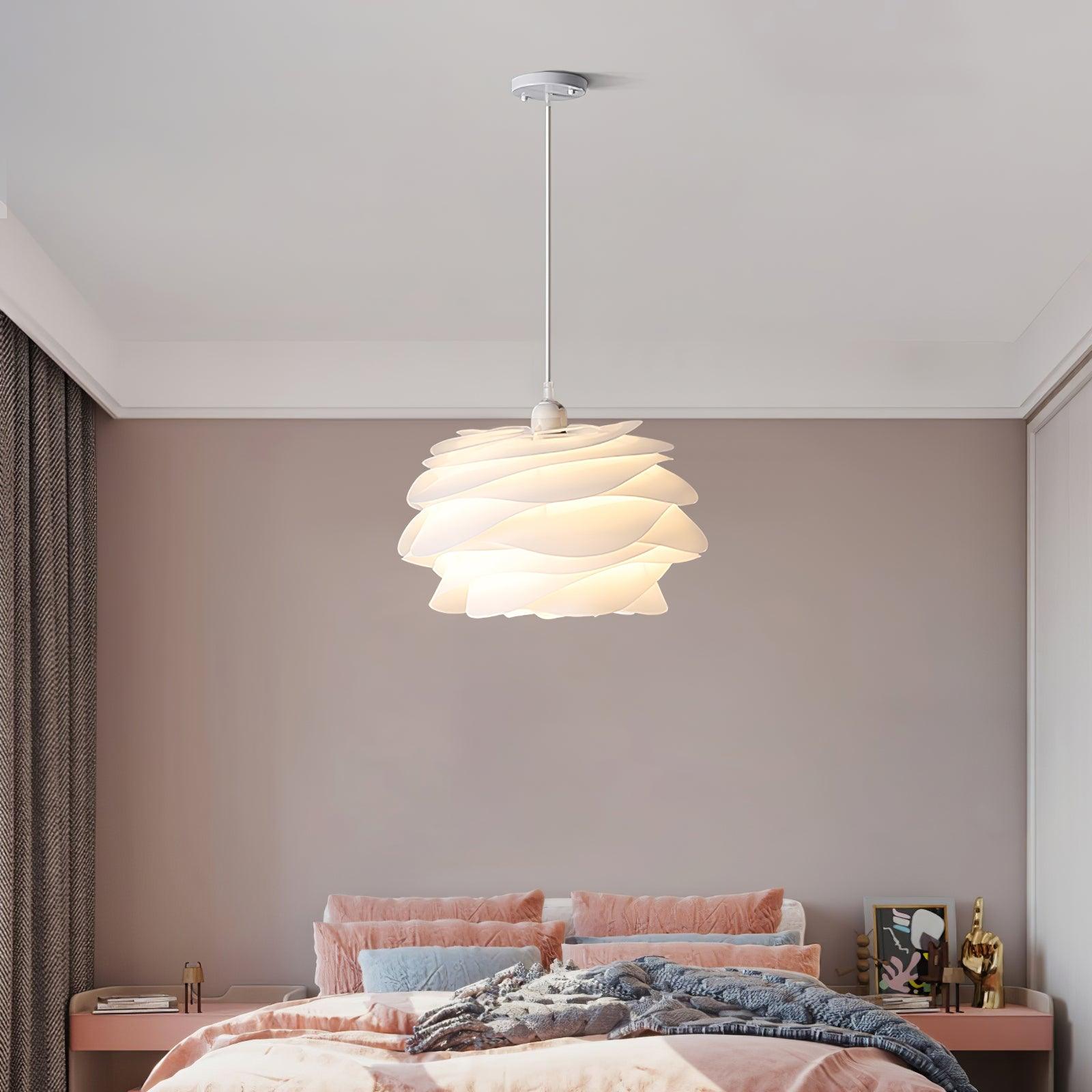 Kirove Pendant Lamp PVC Rose Floral Layered Romantic