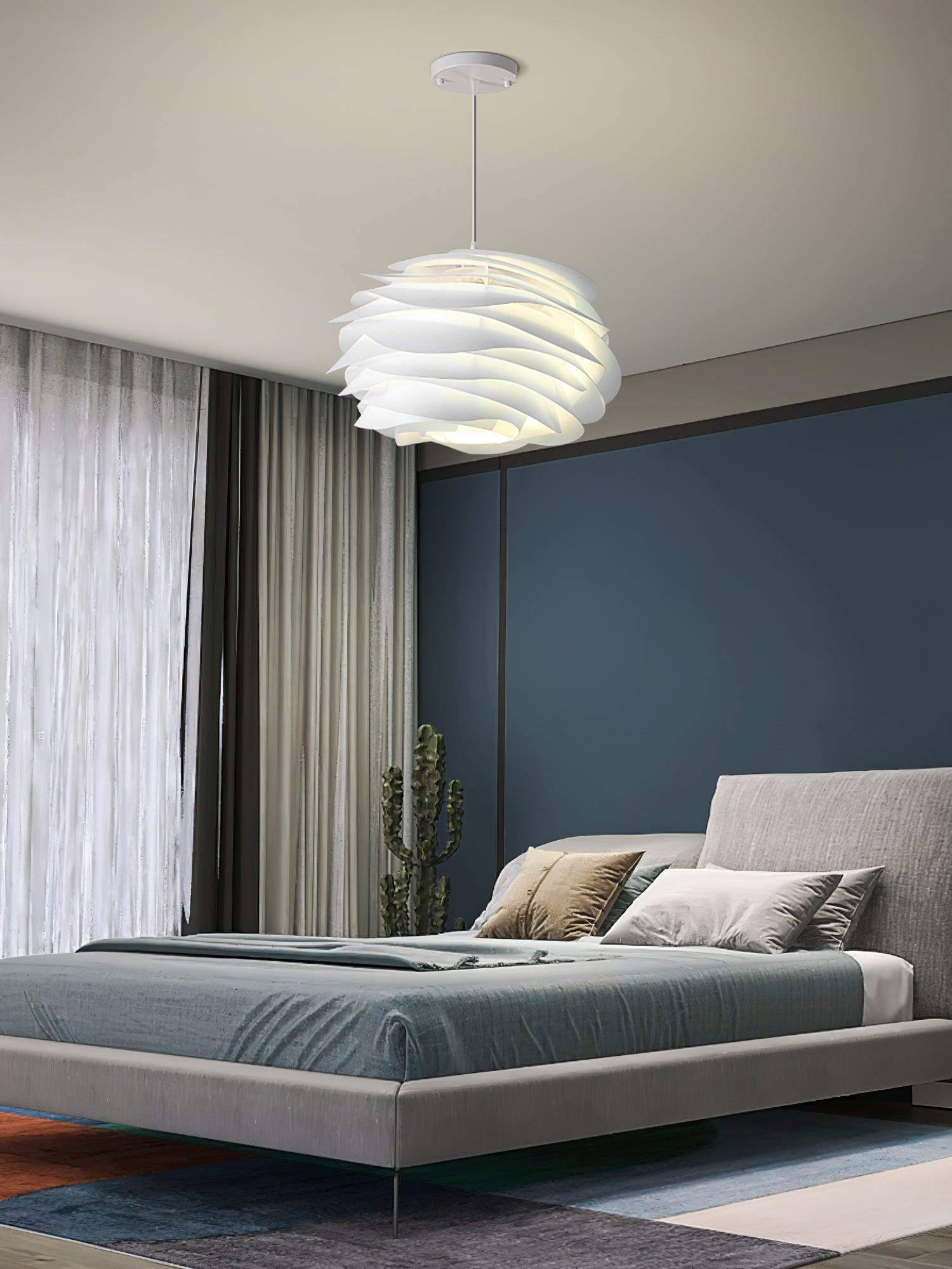 Kirove Pendant Lamp PVC Rose Floral Layered Romantic