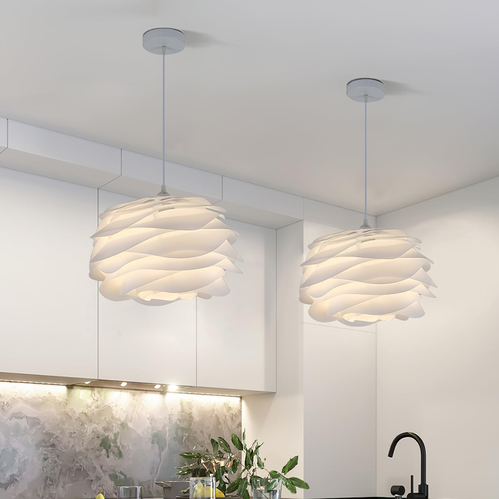 Kirove Pendant Lamp PVC Rose Floral Layered Romantic