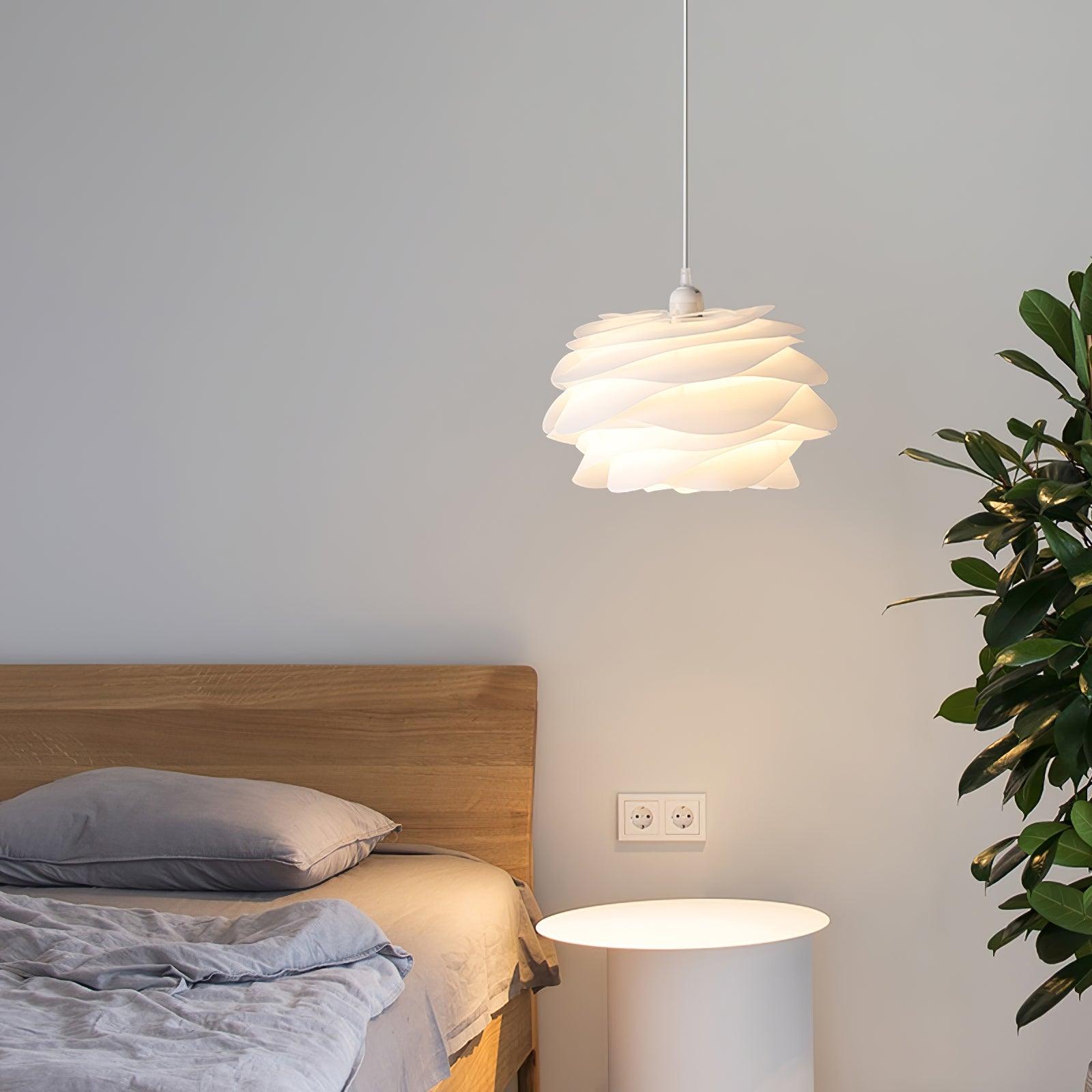 Kirove Pendant Lamp PVC Rose Floral Layered Romantic