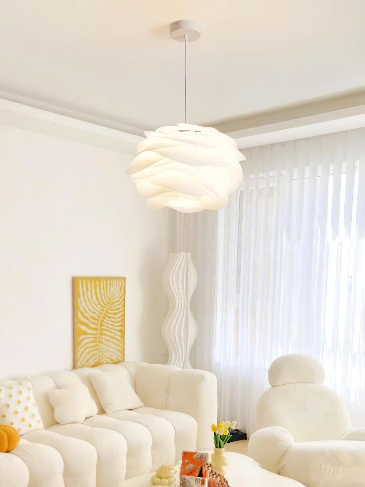 Kirove Pendant Lamp PVC Rose Floral Layered Romantic