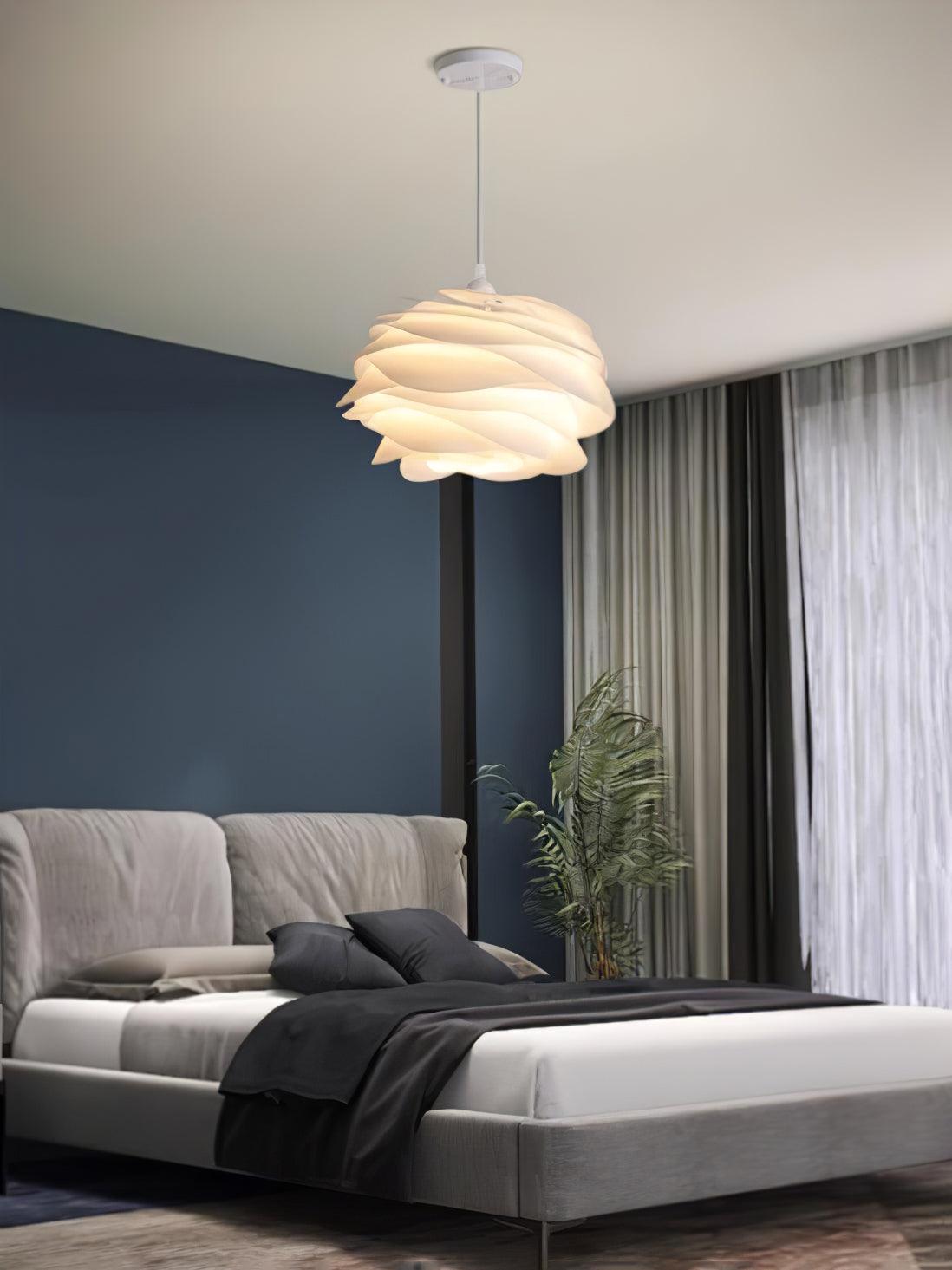 Kirove Pendant Lamp PVC Rose Floral Layered Romantic