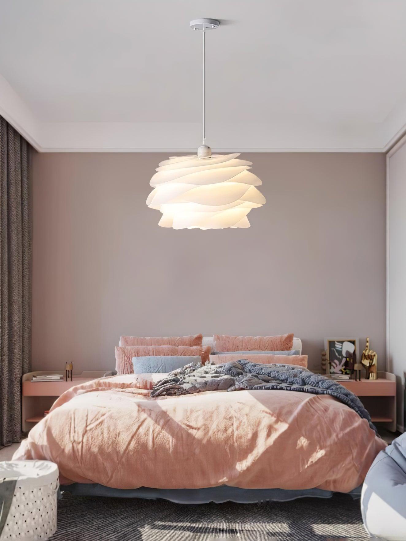 Kirove Pendant Lamp PVC Rose Floral Layered Romantic