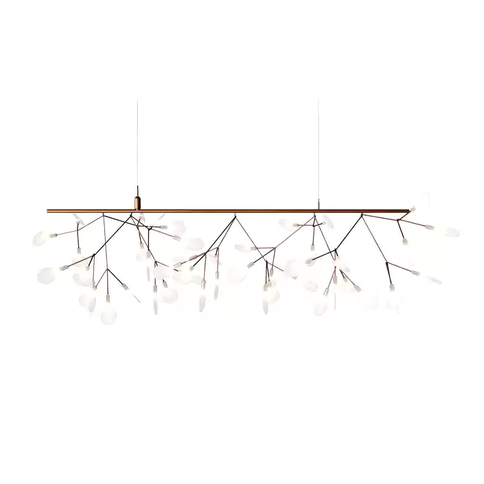 Auroreon Chandelier Rose Gold Firefly LED Branch
