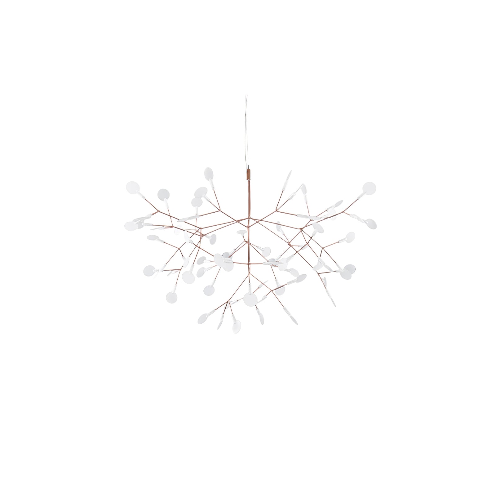 Auroreon Chandelier Rose Gold Firefly LED Branch