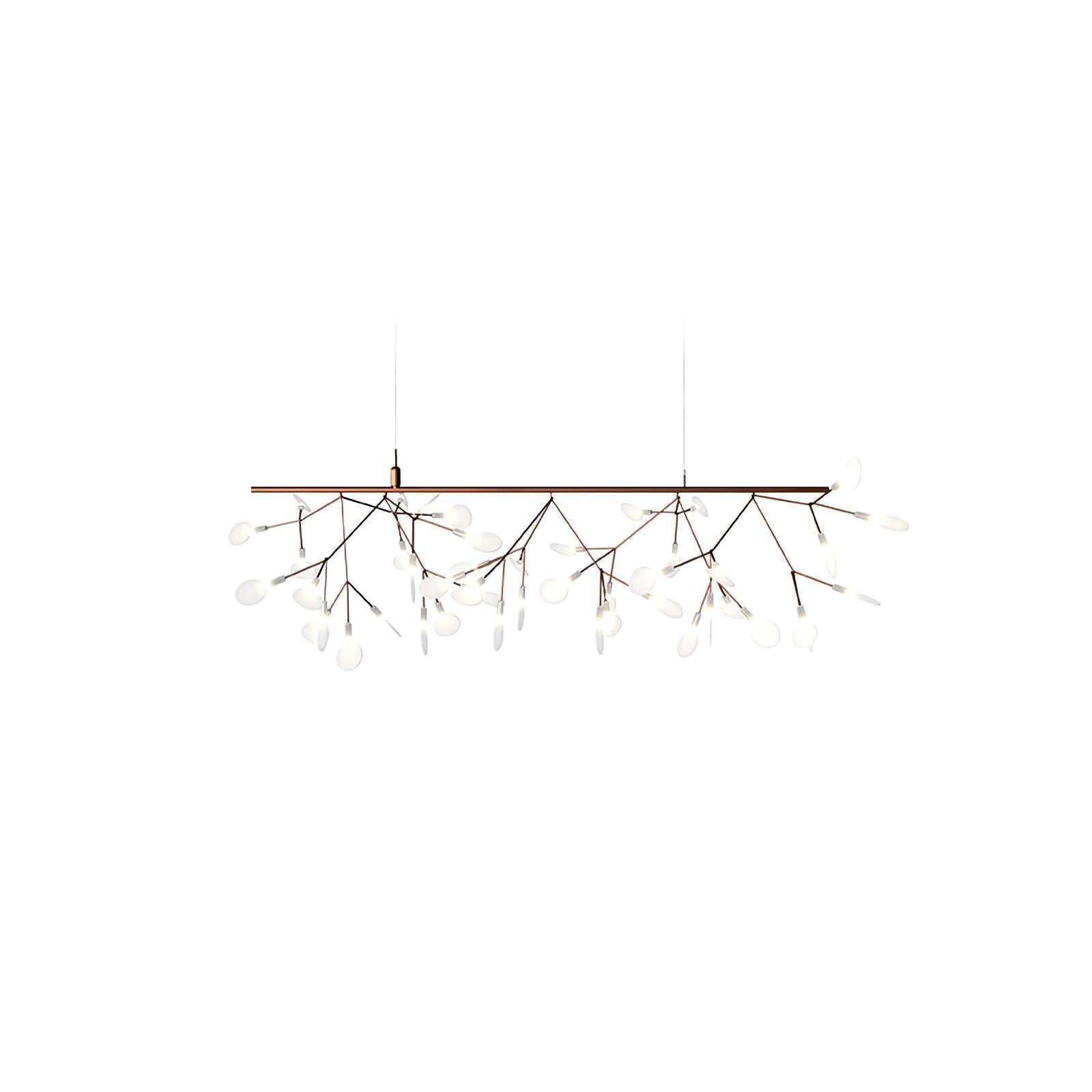 Auroreon Chandelier Rose Gold Firefly LED Branch