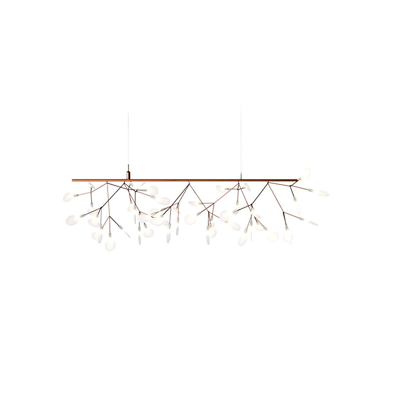 Auroreon Chandelier Rose Gold Firefly LED Branch