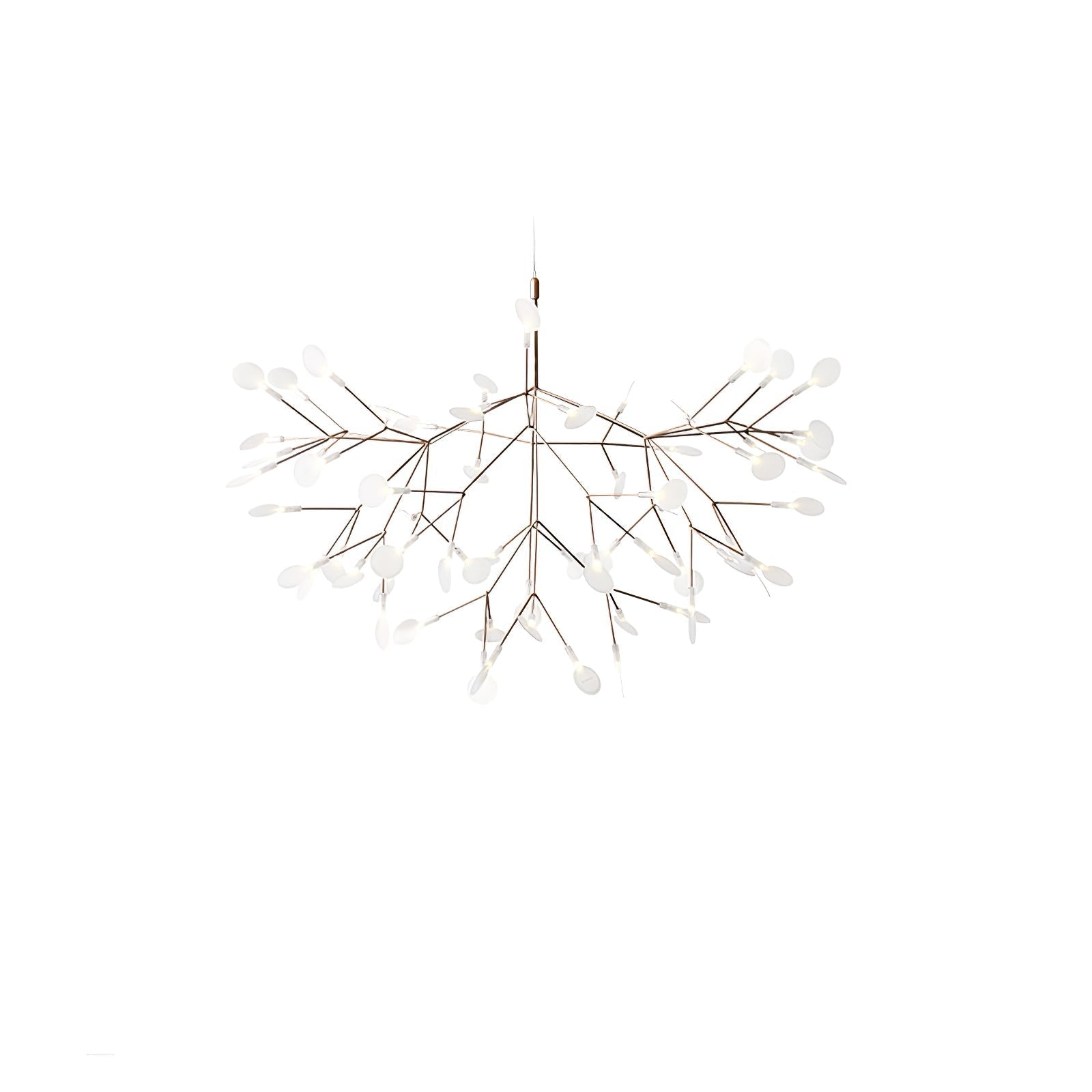 Auroreon Chandelier Rose Gold Firefly LED Branch