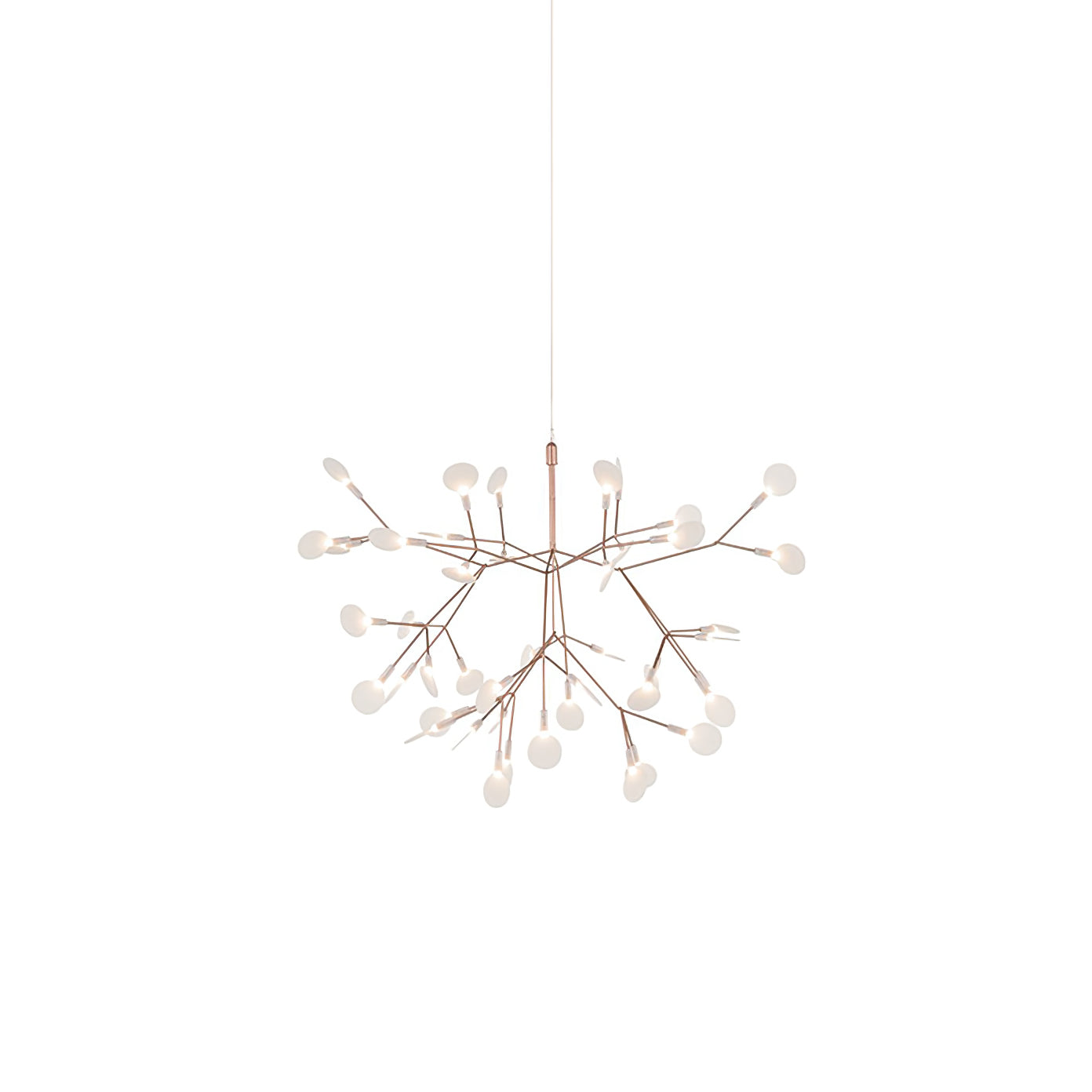 Auroreon Chandelier Rose Gold Firefly LED Branch