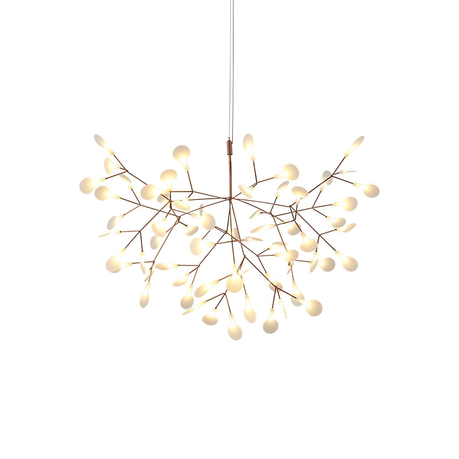 Auroreon Chandelier Rose Gold Firefly LED Branch
