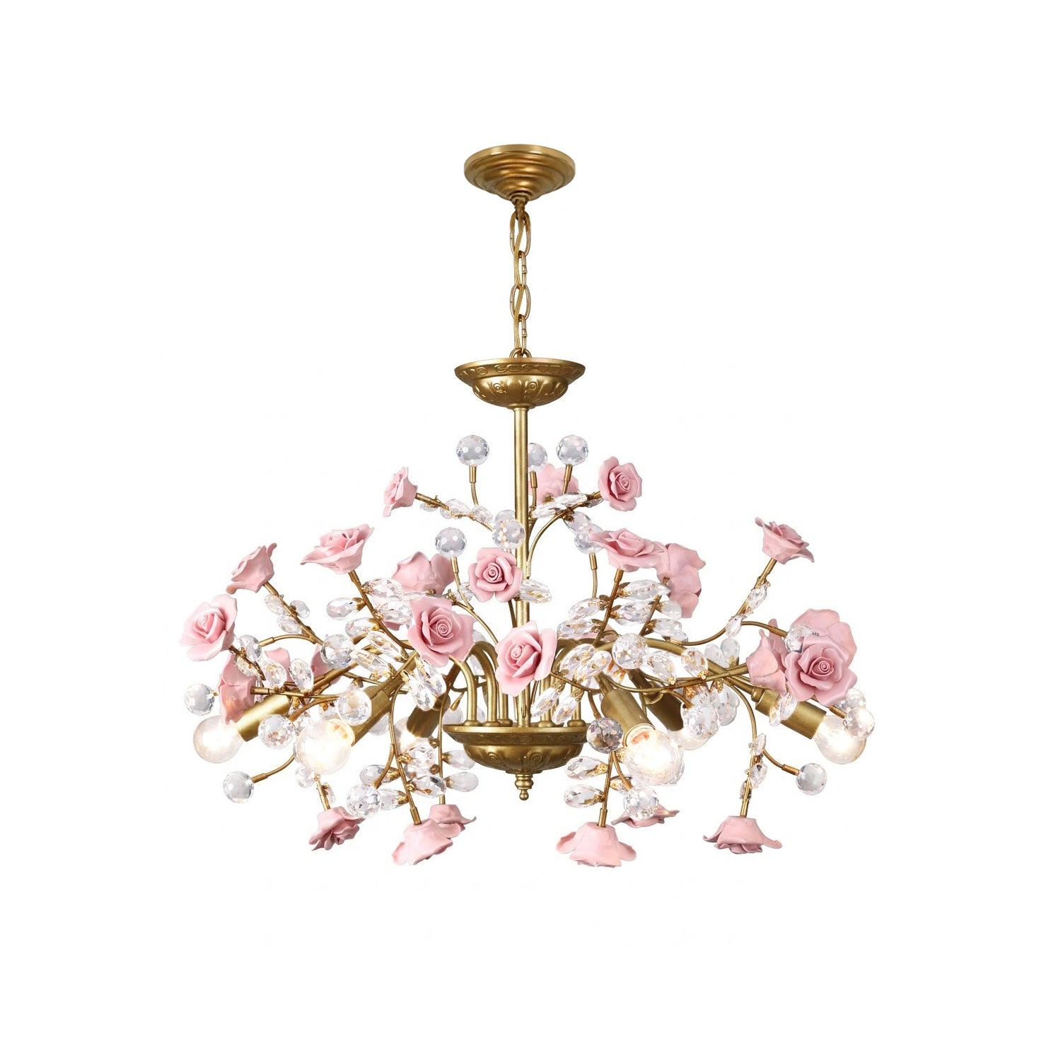 Miraridge Crystal Floral Chandelier