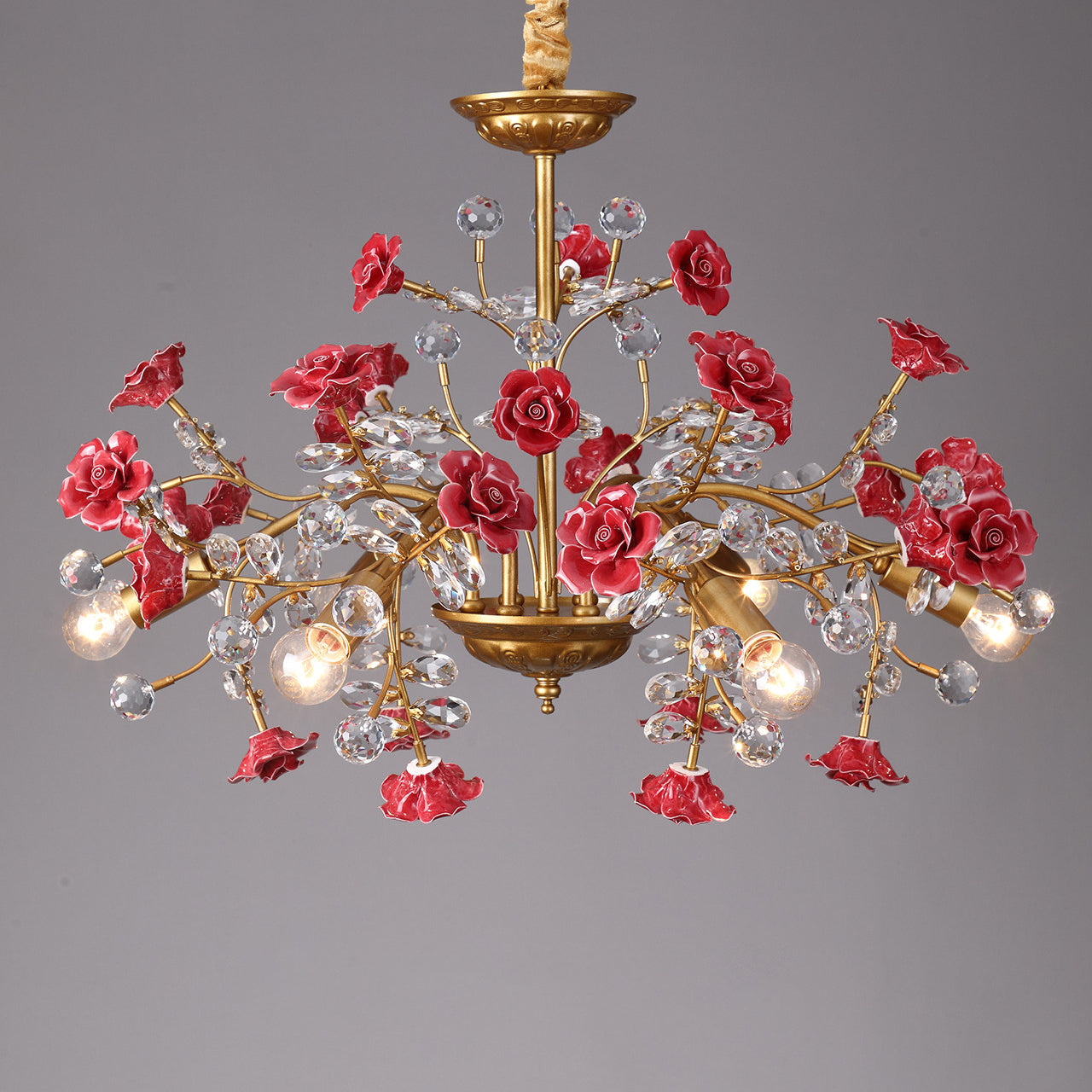 Miraridge Crystal Floral Chandelier