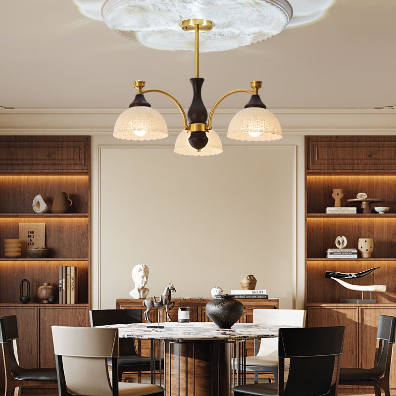 Avvynila Traditional Elegance Vintage Brass Wood Chandelier