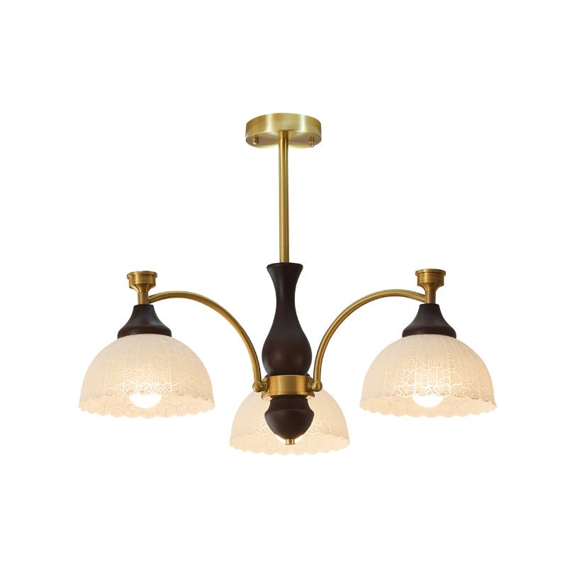 Avvynila Traditional Elegance Vintage Brass Wood Chandelier