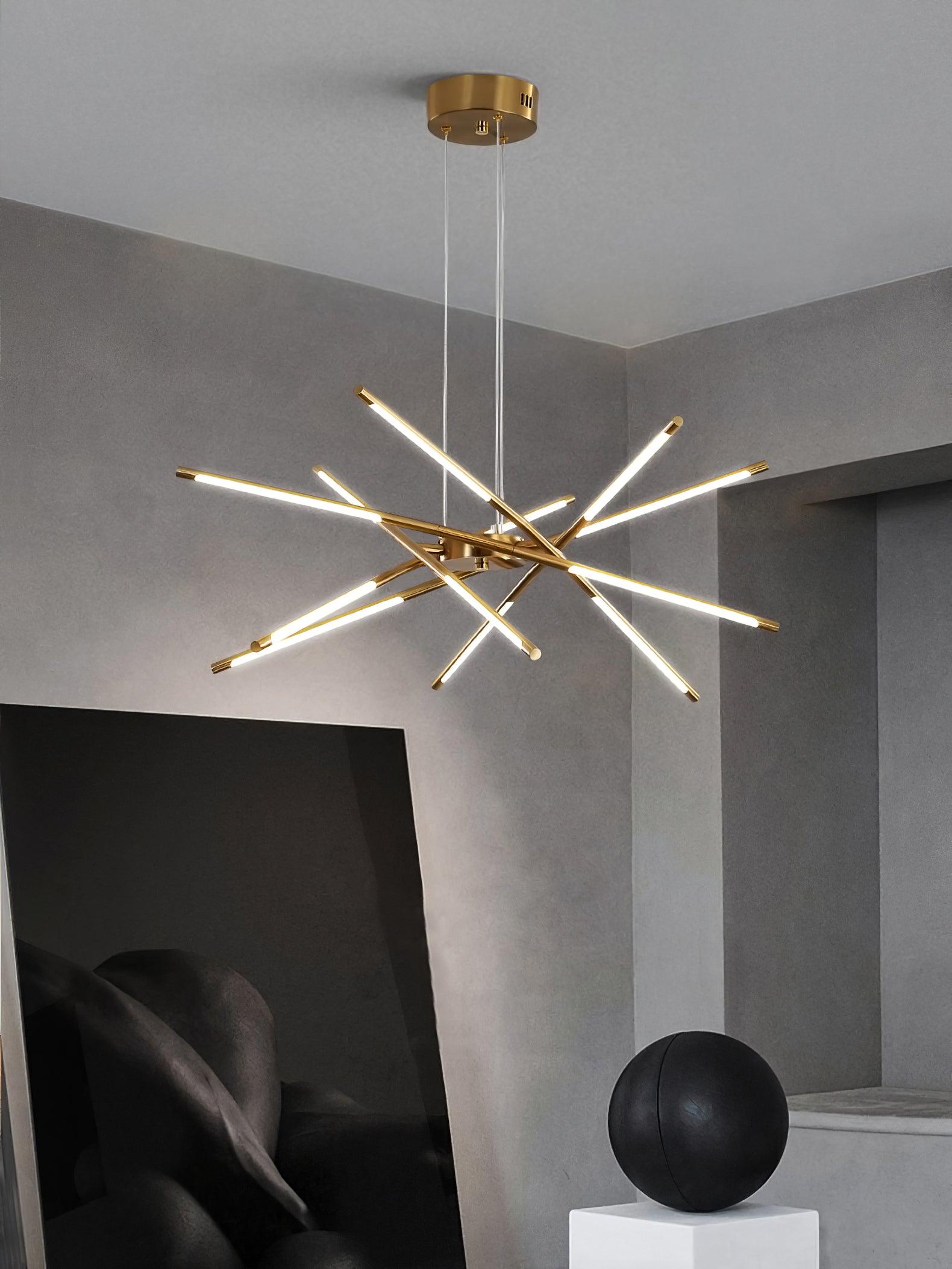 Lustra Chandelier Rotatable LED Modern - Neutral Decor
