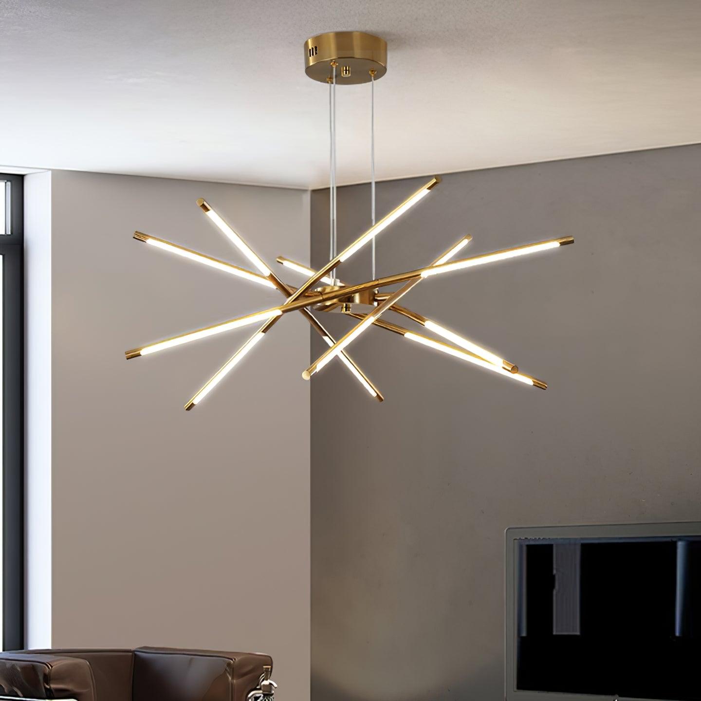Lustra Chandelier Rotatable LED Modern - Neutral Decor