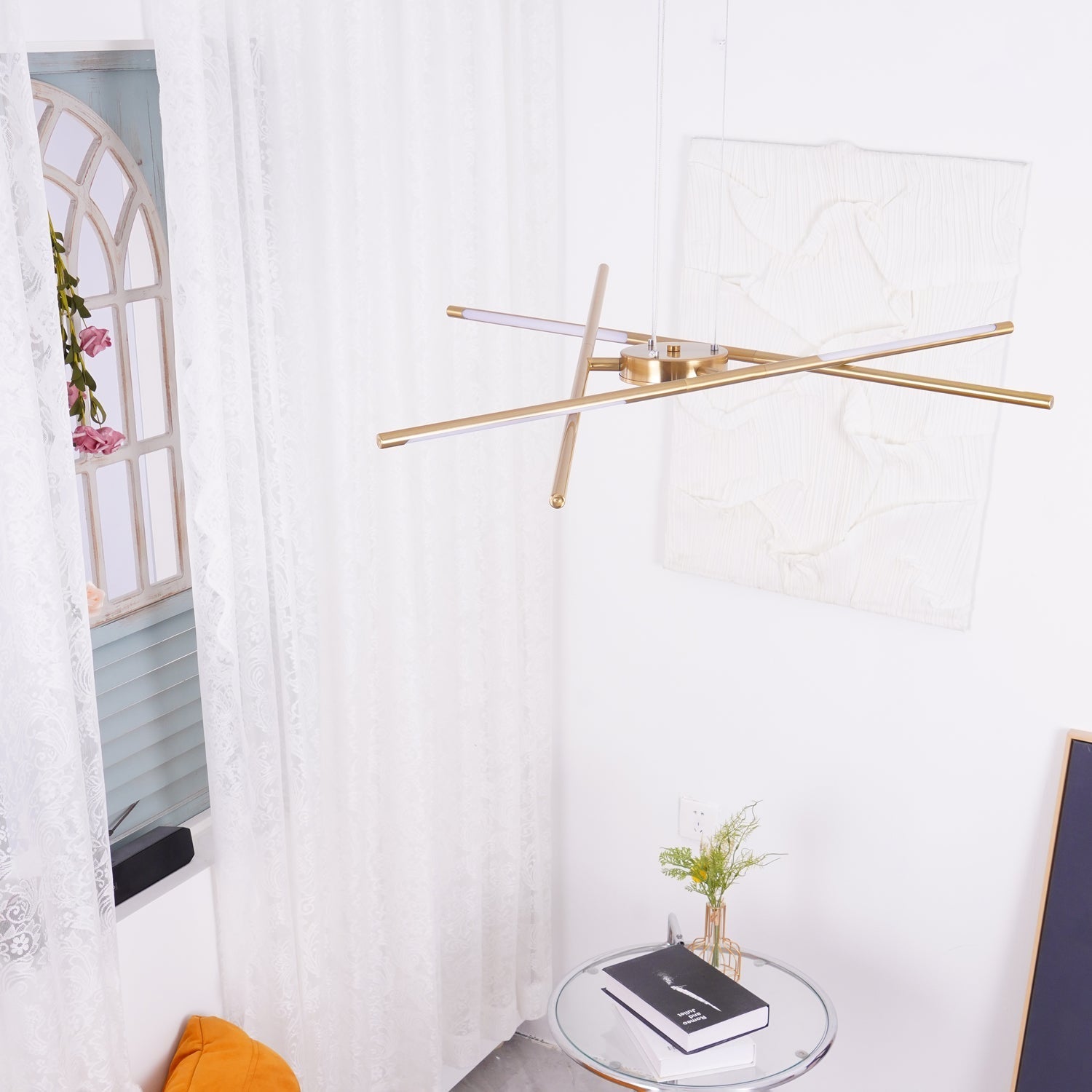 Lustra Chandelier Rotatable LED Modern - Neutral Decor