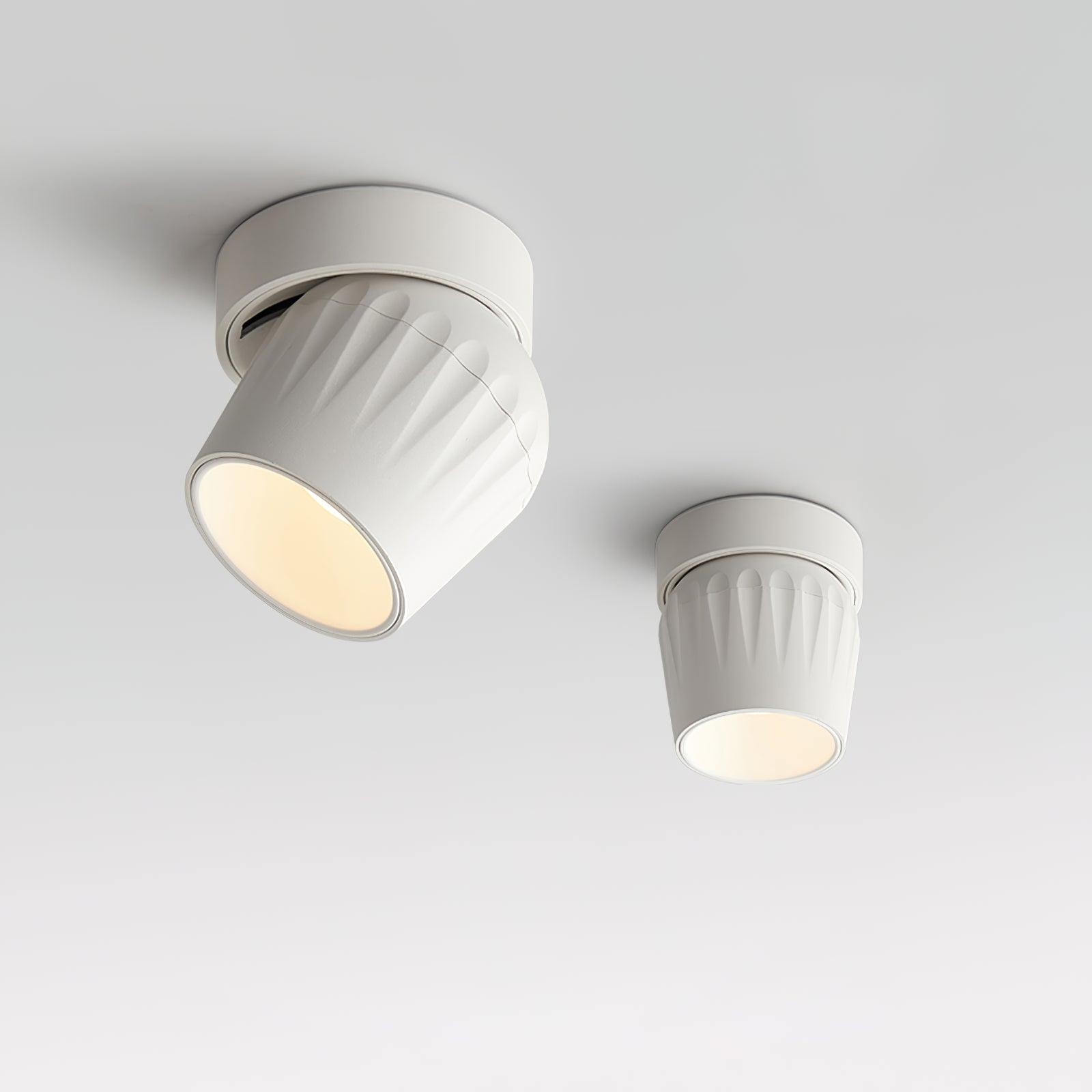 Keveny Spotlight Aluminum Ribbed Rotatable Minimalist