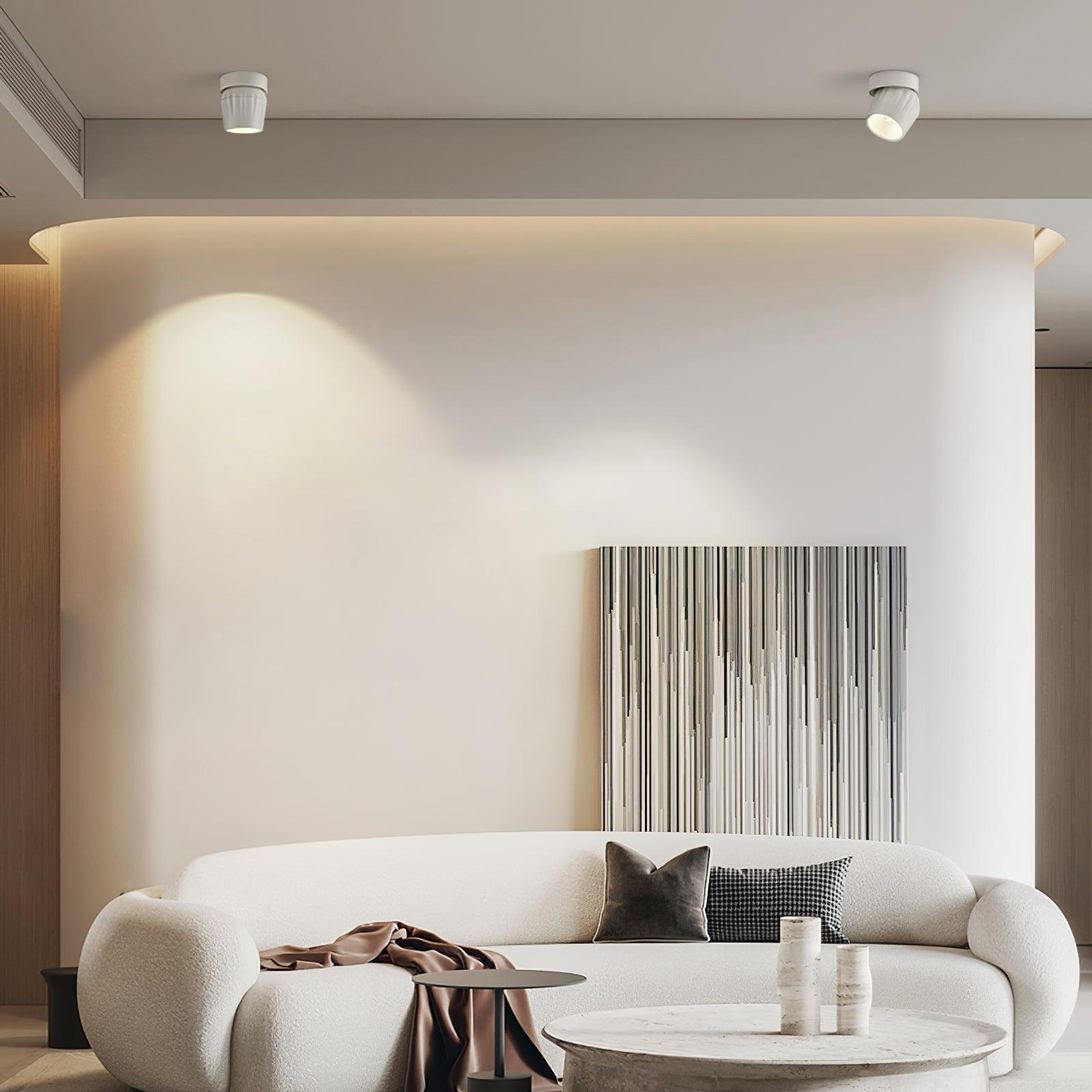Keveny Spotlight Aluminum Ribbed Rotatable Minimalist