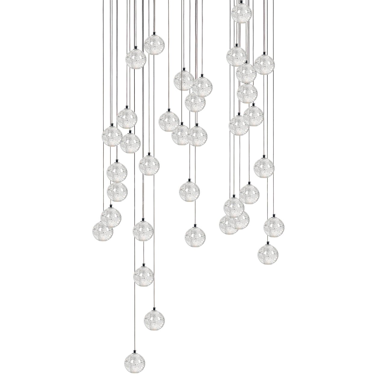 Crystal Bubble Cluster Pendant Light