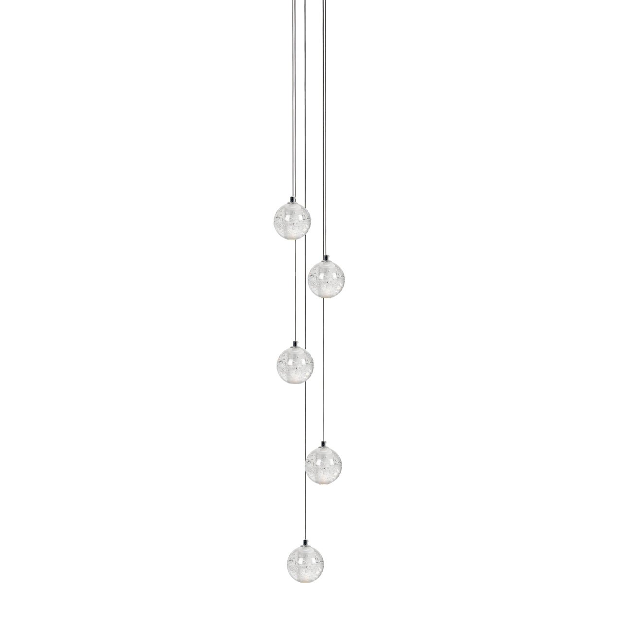 Crystal Bubble Cluster Pendant Light