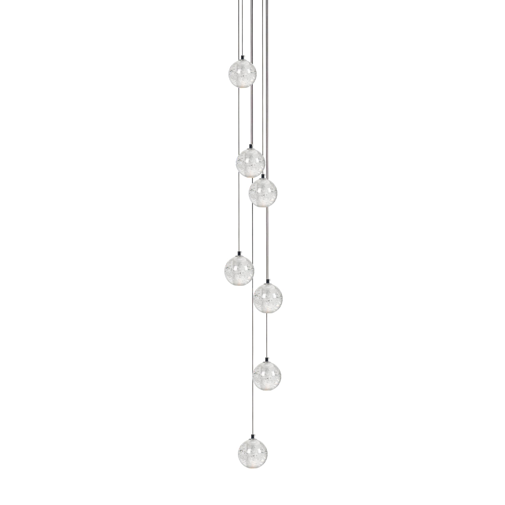 Crystal Bubble Cluster Pendant Light