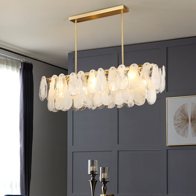 Dren Postmodern Luxury Round Cloud Glass Chandelier