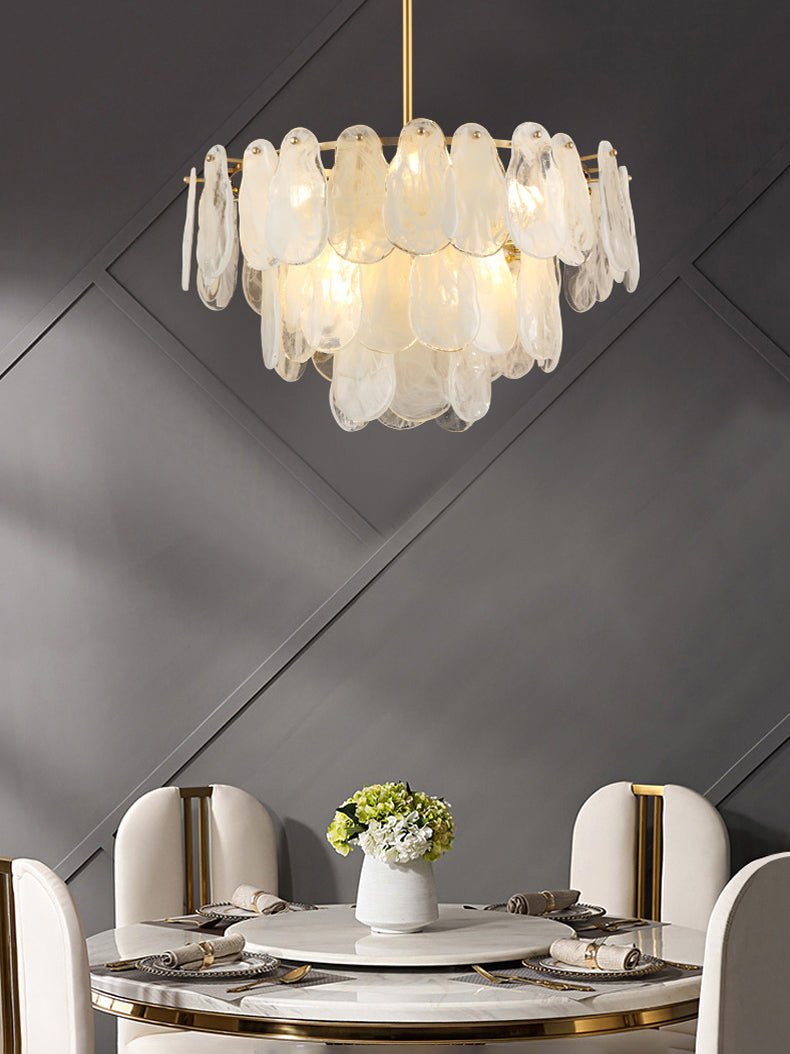 Dren Postmodern Luxury Round Cloud Glass Chandelier