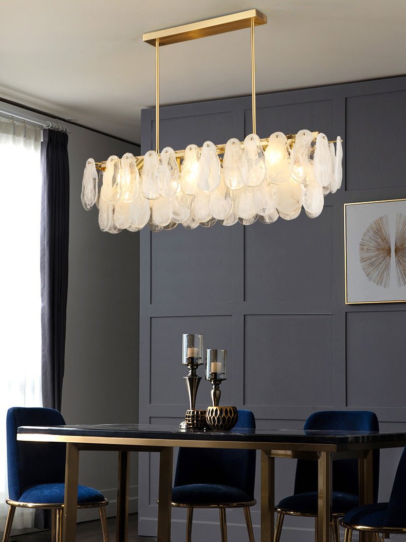 Dren Postmodern Luxury Round Cloud Glass Chandelier
