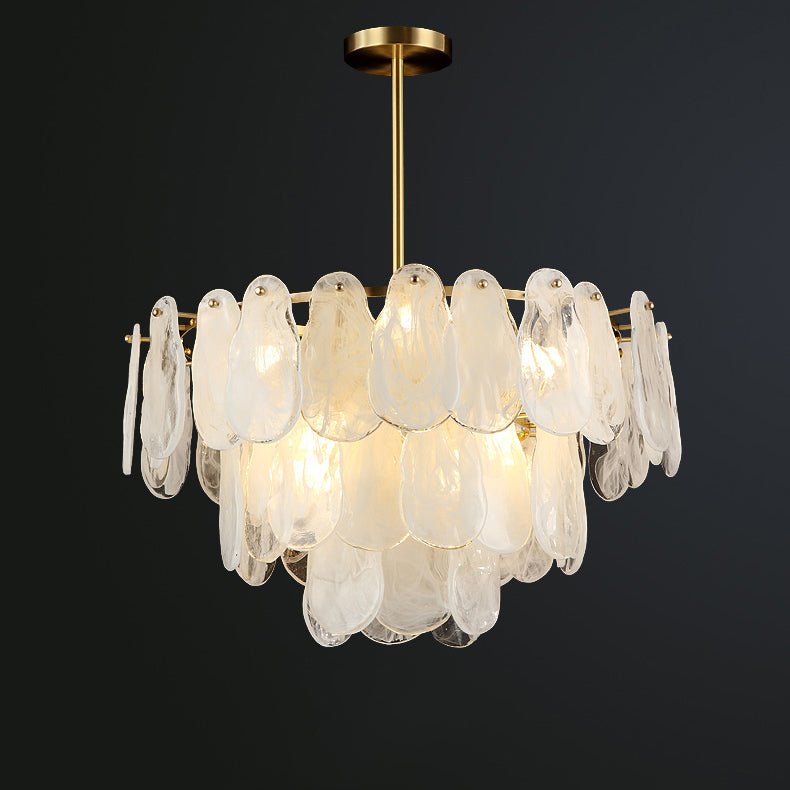 Dren Postmodern Luxury Round Cloud Glass Chandelier