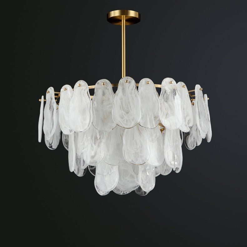 Dren Postmodern Luxury Round Cloud Glass Chandelier