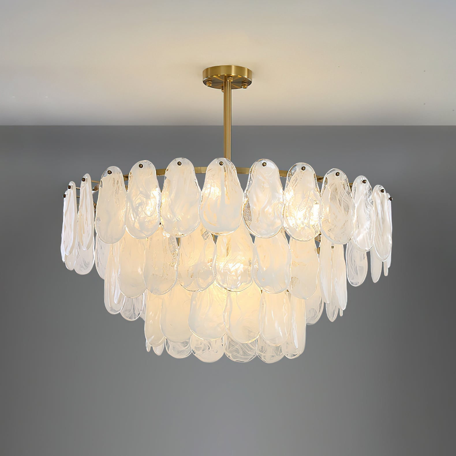 Dren Postmodern Luxury Round Cloud Glass Chandelier